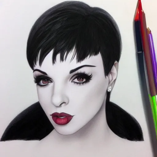 Image similar to liza minnelli drawn by artgerm