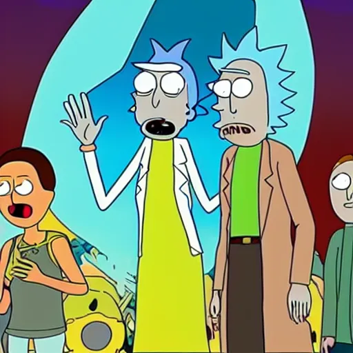 Prompt: the gnostic parables of Rick and Morty