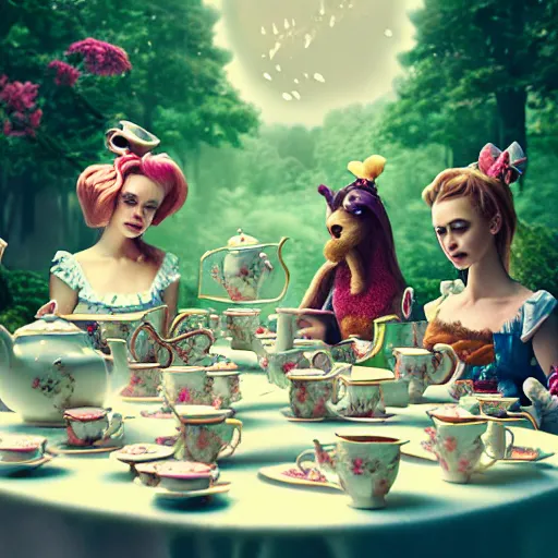 ArtStation - Alice in Wonderland Tea Party