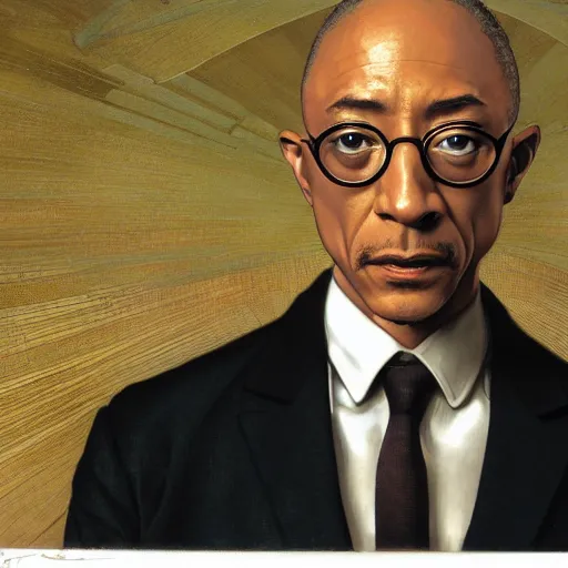 Image similar to Giancarlo Esposito as Professor X, highly detailed, digital painting, artstation, concept art, smooth, sharp focus, illustration, ArtStation, art by artgerm and greg rutkowski and alphonse mucha and J. C. Leyendecker and Edmund Blair Leighton and Katsuhiro Otomo and Geof Darrow and Phil hale and Ashley wood and Ilya repin and Charlie Bowater