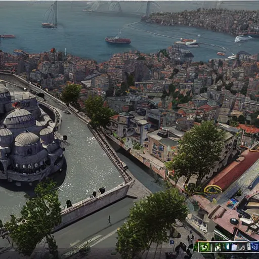 Image similar to istanbul, realistic, photo, unreal engine