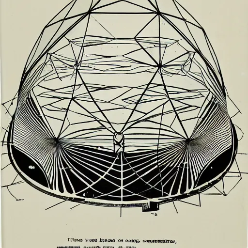 Image similar to buckminster fuller with a dome