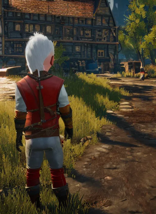 Image similar to stuart little in the witcher 3 game