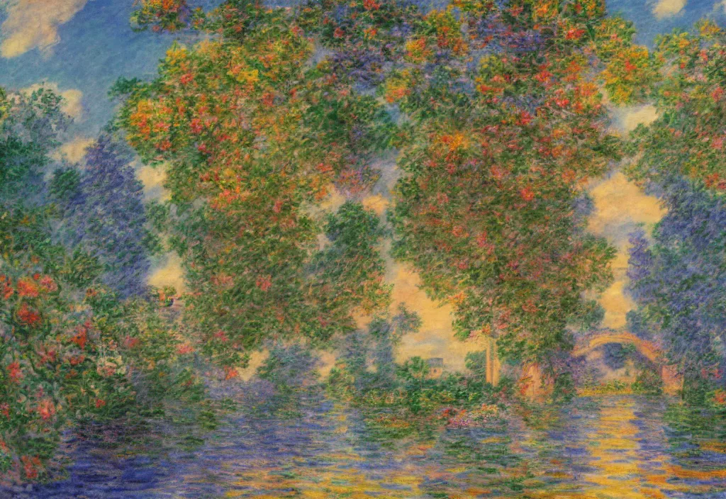 Prompt: anime scenery, very anime in impressionist style, trending artwork, anime painter studio, by claude monet