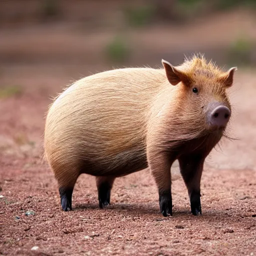 Image similar to a pig - capybara, wildlife photography