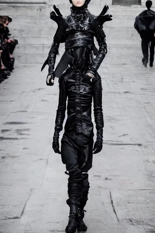 beautiful androgynous high fashion avant garde