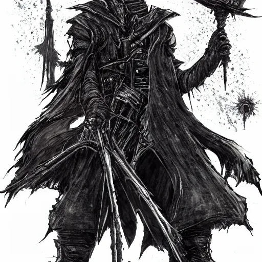 Prompt: a new boss from bloodborne