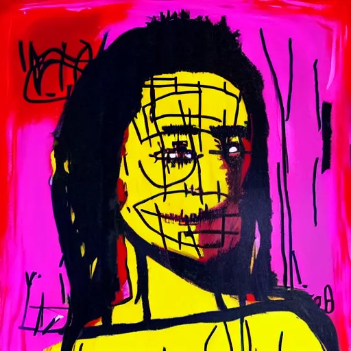 Image similar to monalisa in the style of jean-Michel Basquiat, in the style of jean-Michel Basquiat, in the style of jean-Michel Basquiat, in the style of jean-Michel Basquiat, in the style of jean-Michel Basquiat