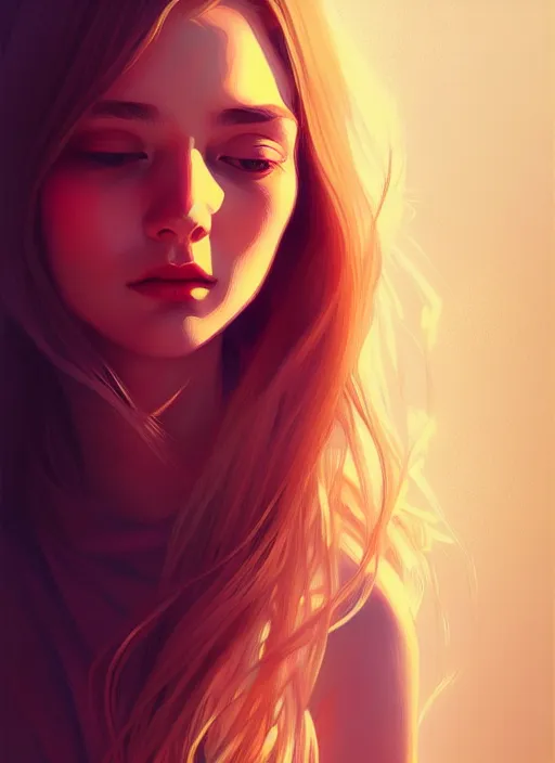 Prompt: attractive young women with shoulder length blonde hair, half body shot, path traced, highly detailed, high quality, digital painting, alena aenami, lilia alvarado, shinji aramaki, karol bak, alphonse mucha, tom bagshaw