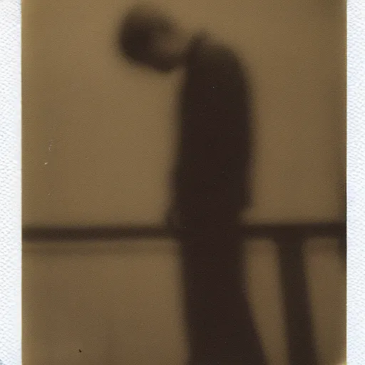 Image similar to polaroid of a faceless man