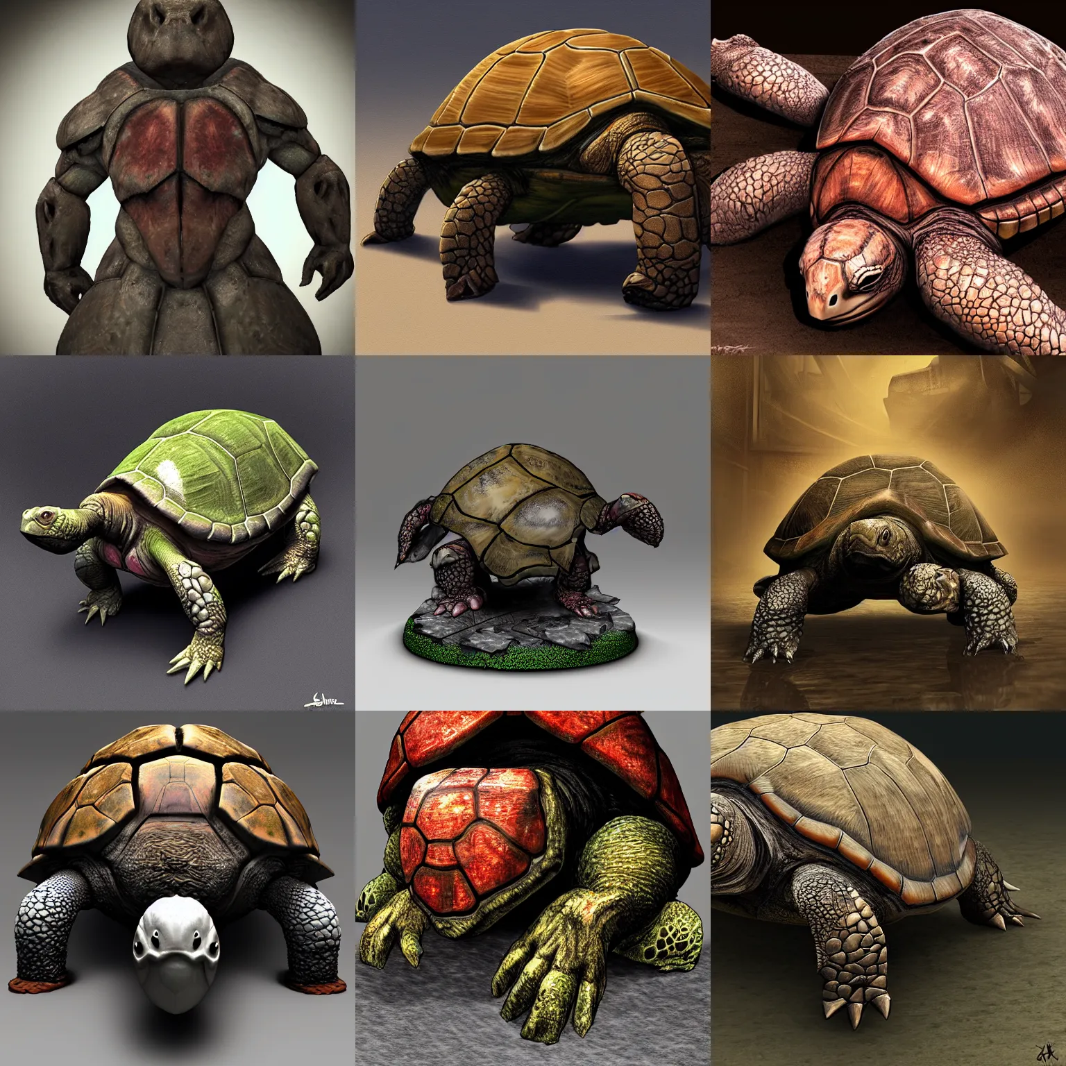 Prompt: turtle juggernaut, photorealistic, grimdark, gruesome