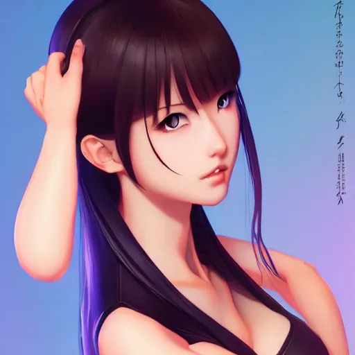 Prompt: a beautiful young kayo shibuya alluring gravure model, by akira toriyama and wlop and ilya kuvshinov and artgerm and, aesthetic, gorgeous, stunning, alluring, attractive, artstation, deviantart, pinterest, digital art