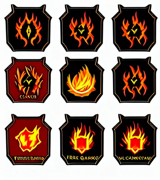 Image similar to fire mage confederation against the dark emblems