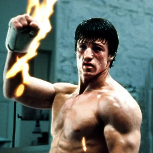 Image similar to Rocky Balboa as The Terminator