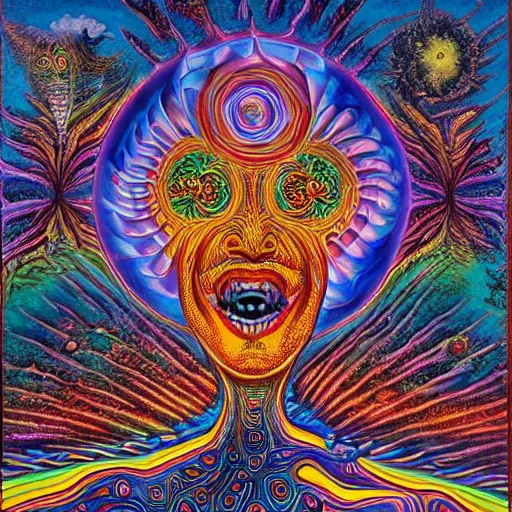 Psychedelic DMT experience with inter-dimensional | Stable Diffusion