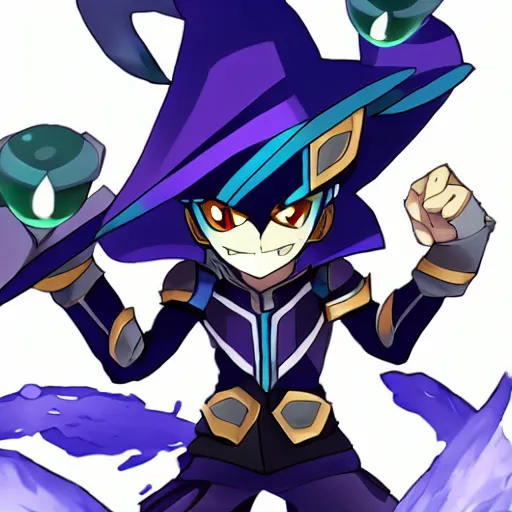 Prompt: Veigar from League of Legends as an anime character