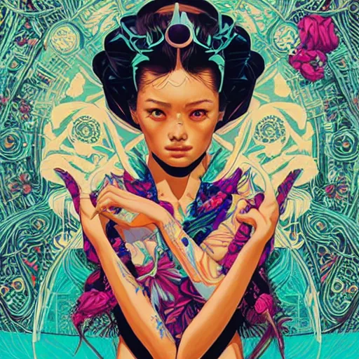 Image similar to Tristan Eaton, victo ngai, artgerm, Perfect princess