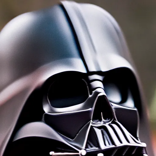 Image similar to closeup photo of the skull of darth vader