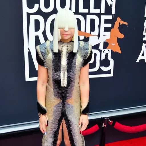 Image similar to Sia Furler red carpet