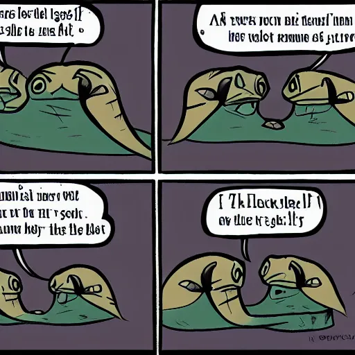 Prompt: Comic about Rat Aliens