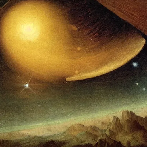 Prompt: a painting of the galaxy by Leonardo Da Vinci