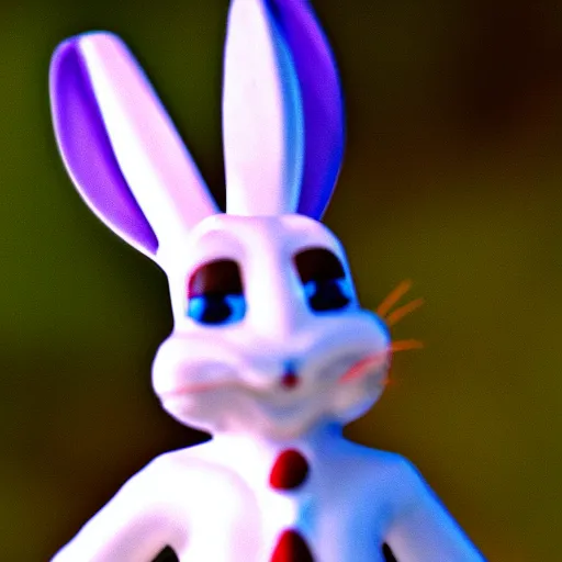 Prompt: Portrait of a bugs bunny, Sigma 85mm Lens F/1.8