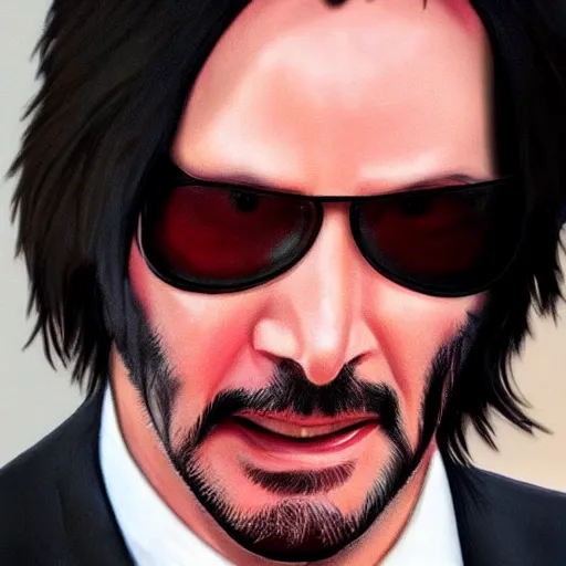 Prompt: Keanu reeves as a Pixar character