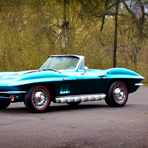 Prompt: product shot of a 1 9 6 5 chevy corvette by jean baptiste