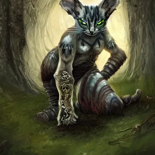 Prompt: landscape fantasy elden ring undead warrior cats