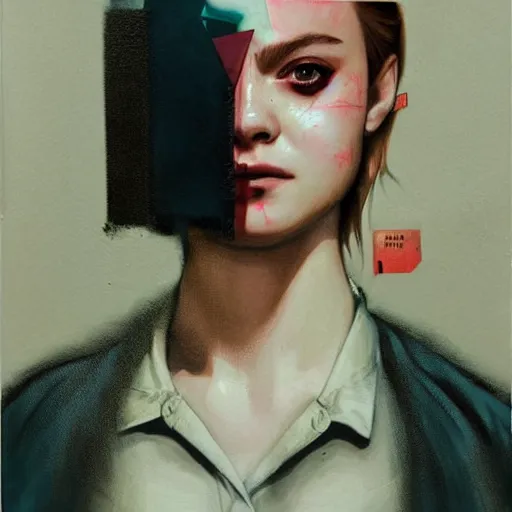 Image similar to Elle Fanning in Resident Evil 2002 picture by Sachin Teng, asymmetrical, dark vibes, Realistic Painting , Organic painting, Matte Painting, geometric shapes, hard edges, graffiti, street art:2 by Sachin Teng:4