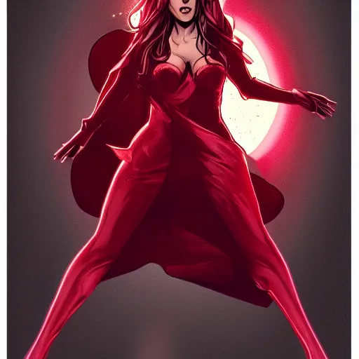 scarlet witch comic, illustrated by jason aaron,, Stable Diffusion