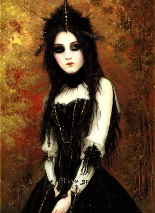 Prompt: gothic princess portrait. by william - adolphe bouguerea highly detailded