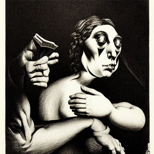 Image similar to gothic lithography on paper secret artefact conceptual figurative post - morden monumental dynamic portrait by goya and escher and hogarth, inspired by magritte, illusion surreal art, highly conceptual figurative art, intricate detailed illustration, controversial poster art, polish poster art, geometrical drawings, no blur