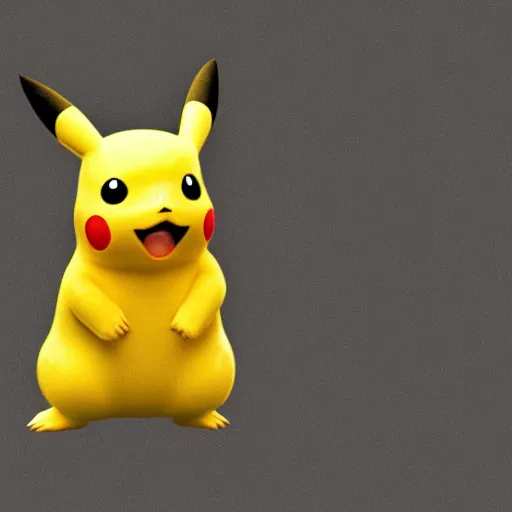 Image similar to a photo of pikachu in real life, 4K, high quality