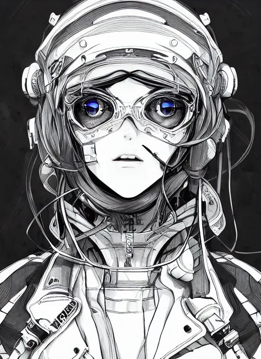 Prompt: techwear occultist, by kyoto animation, chaos magick, leviathan cross, androgynous, beautiful, detailed symmetrical close up portrait, intricate complexity, in the style of artgerm and ilya kuvshinov, cel shaded