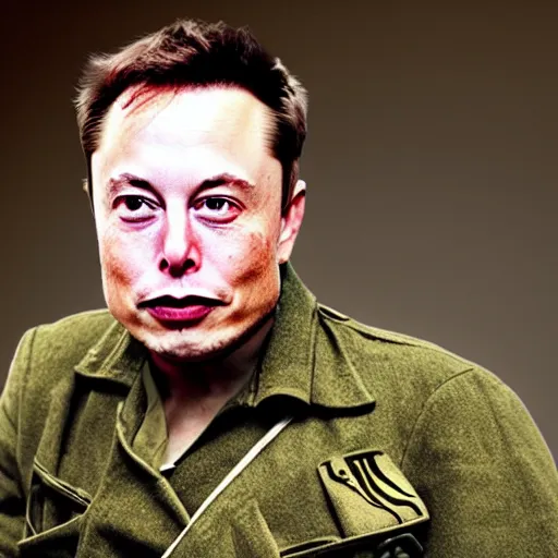 Prompt: Elon musk as a soldier in world war 2