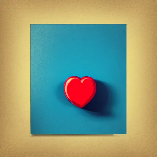 Image similar to fantastic cinematographic illustration where a red heart appears