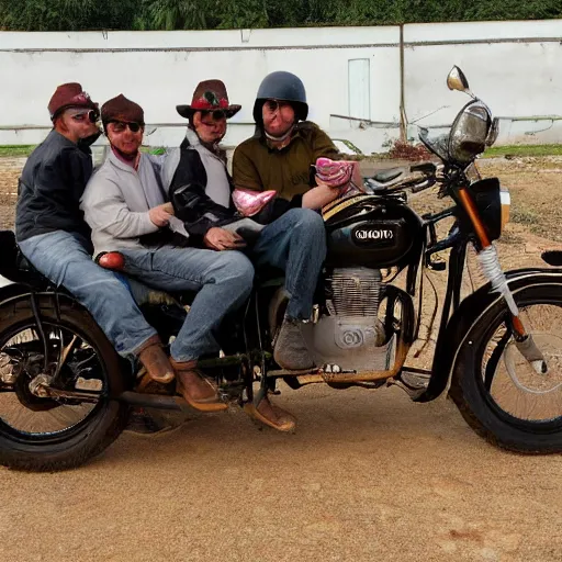 Prompt: jesus christ loves capybaras in jesus motorcycles