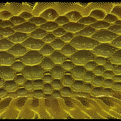 Image similar to cellular automaton that turns into slime mold according to golden ratio pattern. highly 3 d rendering in octane and vray beautiful mystical light, mist, sigma 2 4 mm