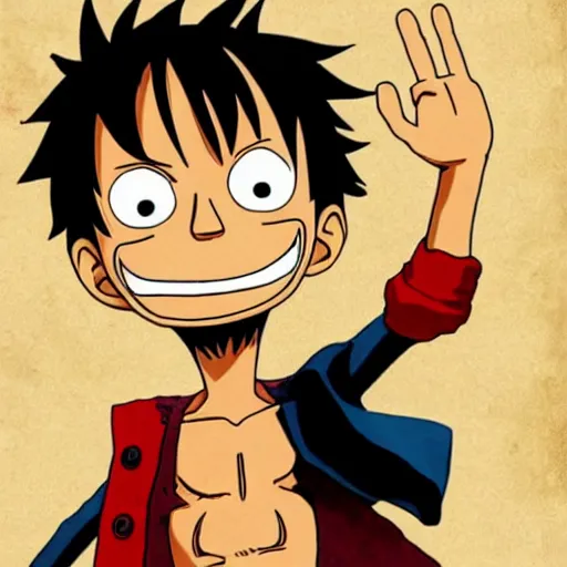 Image similar to luffy by pixar