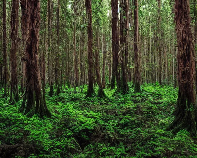 Image similar to alien forest