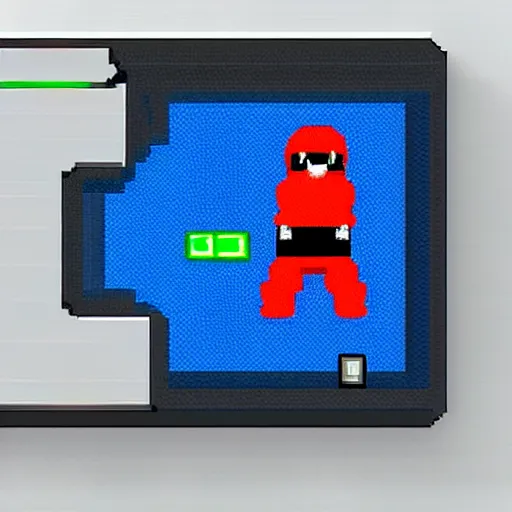 Image similar to 16bit ninja with blue suit, snes style