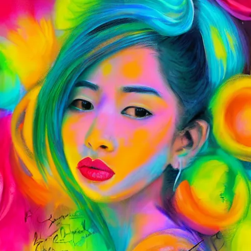 Image similar to colorful dream in style of Jaye Kang