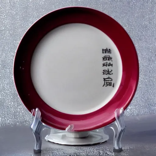 Prompt: gal gadot china plate