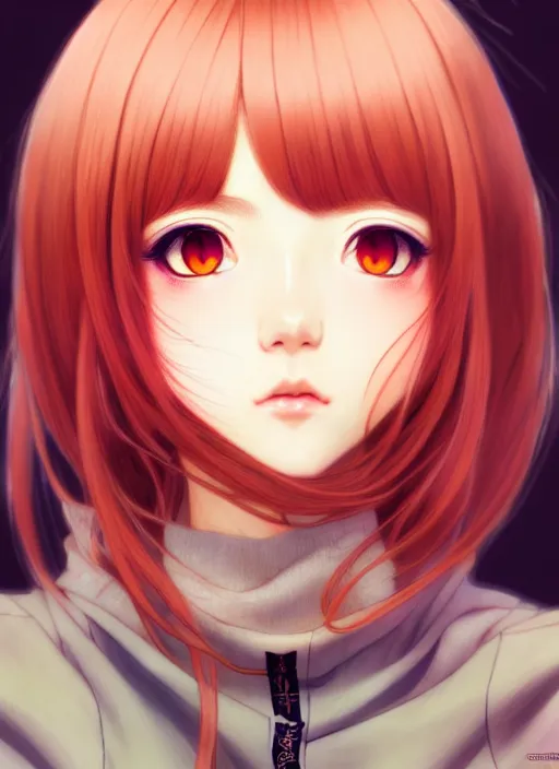 Prompt: portrait of beautiful young anime girl, cute-fine-face, pretty face, realistic shaded Perfect face, fine details. Anime, final fantasy, highly detailed, artstation, illustration, art by Ilya Kuvshinov and Gustav Klimt