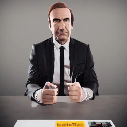 Image similar to 3D render of Saul Goodman, octane render, unreal engine 5