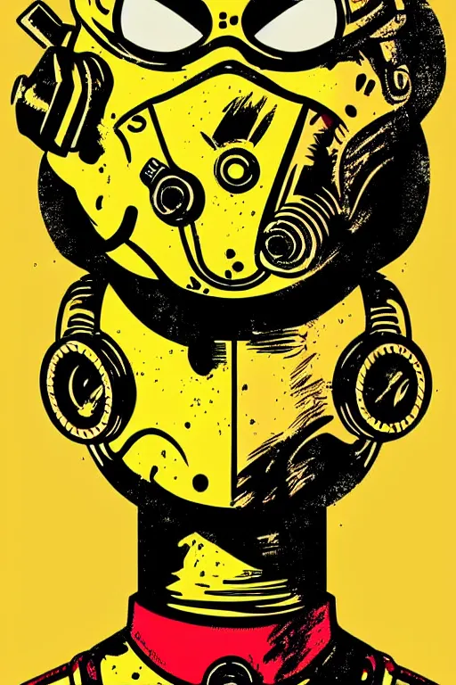 Image similar to fallout 7 6 retro futurist illustration art by butcher billy, sticker, colorful, illustration, highly detailed, simple, smooth and clean vector curves, no jagged lines, vector art, smooth andy warhol style