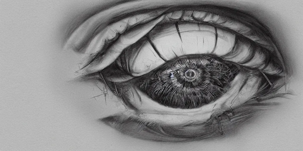 Image similar to detailed eye, neurophysiology, trending on artstation