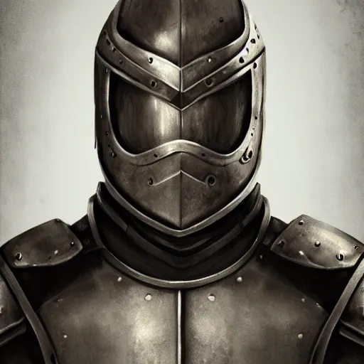 Image similar to realistic portrait, 30 year old man :: athletic, simple basic metal armour, majestic, authority, sword :: high detail, digital art, RPG, concept art, illustration