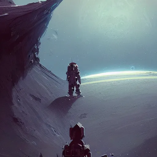 Image similar to gigantic creature on surface of venus, sparth style, fantasy. detailed. sharp focus. trending on artstation. artist greg rutkowski